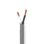 Nedis Lautsprecherkabel| 2x 2.50 mm²| Kupfer| 100.0 m| rund| PVC| Dunkelgrau|