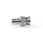 Nedis BNC-Adapter| BNC-Stecker| Cinch Buchse| Vernickelt| 50 Ohm| Gerade| Metall|