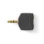 Nedis Stereo-Audio-Adapter| 3.5 mm Stecker| 2x 3.5 Buchse| Vergoldet| Gerade| ABS