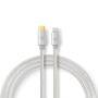 Nedis USB-Kabel| USB 2.0| Apple Lightning 8-Pin| USB-Typ-C Stecker| 480 Mbps| 18 W - Cable - Digital