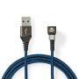 Nedis USB-Kabel| USB 2.0| USB-A Stecker| USB-Typ-C| 480 Mbps| Vergoldet| 2. - Cable - Digital