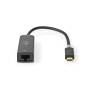 Nedis USB-Netzwerkadapter| USB 3.2 Gen 1| 1000 Mbps| USB-Typ-C Stecker| RJ45 Buchse