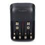 Nedis NiMH-Akku-Ladegerät AA / AAA / 1.2 / 9 V DC / 0.5 A A / Ladeerhaltung / Euro / Typ-C (CEE 7/16) / AA / Schwarz