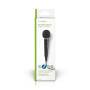 Nedis Kabelgebundenes Mikrofon / Cardioid / Festkabel / 5.00 m / 80 Hz - 12 kHz / 600 Ohm / -75 dB / Ein-/Ausschalter / ABS / Schwarz