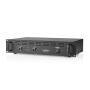 Nedis PA-Verstärker / RMS-Ausgang: 2x 100 W @ 8 Ohm / 2x 150 W @ 4 Ohm / 2 Kanäle / 2U / 19" Rack montierbar / Metall / Schwarz