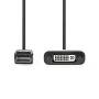 Nedis CCGP37250BK02 - 0.2 m - DisplayPort - DVI-D - Male - Female - Nickel