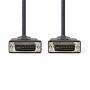 Nedis DVI-Kabel / DVI-I 24+5-Pin Stecker / DVI-I 24+5-Pin Stecker / 2560x1600 / Vernickelt / 2.00 m / Gerade / PVC / Schwarz / Umschlag