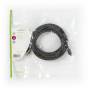 Nedis USB 2.0 A/M - Micro B/M - 5 m - USB A - Micro-USB B - USB 2.0 - 480 Mbit/s - Black