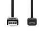 Nedis USB-Kabel| USB 2.0| USB-A Stecker| Micro-B| 480 Mbps| Vernickelt| - Cable - Digital