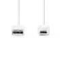Nedis USB-Kabel| USB 2.0| USB-A Stecker| Micro-B| 480 Mbps| Vernickelt| - Cable - Digital