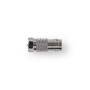 Nedis Satelliten- und Antennenadapter| F-Stecker| Coax Buchse| Vernickelt| 75 Ohm|