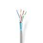Nedis CAT5e Netzwerkkabel Rolle / Stranded / F/UTP / Kupfer / 100 m / Innen / Rund / PVC / Grau / Pull Box - ausziehbar
