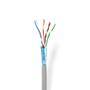 Nedis CAT5e Netzwerkkabel Rolle / Solid / F/UTP / Kupfer / 100 m / Innen / Rund / PVC / Grau / Pull Box - ausziehbar