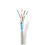 Nedis CAT5e Netzwerkkabel Rolle / Solid / U/UTP / Kupfer / 305 m / Innen / Rund / PVC / Grau / Pull Box - ausziehbar