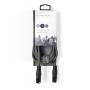 Nedis Balanced Audio-Kabel| XLR 3-Pin Stecker| Buchse| Vernickelt| 3.00 m| - Cable - Audio/Multimedia