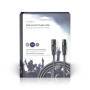 Nedis Balanced Audio-Kabel| XLR 3-Pin Stecker| Buchse| Vernickelt| 20.0 m| - Cable - Audio/Multimedia