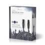 Nedis DMX-Adapterkabel / XLR 3-Pin Stecker / XLR 3-Pin Buchse / Vernickelt / 10.0 m / Rund / PVC / Dunkelgrau / Kartonverpackung