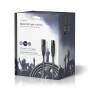 Nedis DMX-Adapterkabel / XLR 3-Pin Stecker / XLR 3-Pin Buchse / Vernickelt / 20.0 m / Rund / PVC / Dunkelgrau / Kartonverpackung