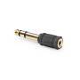 Nedis Stereo-Audio-Adapter| 6.35 mm Stecker| 3.5 Buchse| Vergoldet| Gerade| ABS|