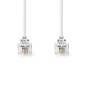 Nedis Telefonkabel| RJ11 6P4C Stecker|| 5.00 m| Kabeldesign - Cable - Telephone