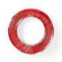 Nedis Lautsprecherkabel| 2x 0.75 mm²| CCA| 100.0 m| rund| PVC| Red Schwarz| - Extension Cable
