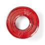 Nedis Lautsprecherkabel| 2x 2.50 mm²| CCA| 100.0 m| rund| PVC| Red Schwarz| - Extension Cable