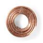 Nedis Lautsprecherkabel / 2 x 6.00 mm² / CCA / 25.0 m / Rund / PVC / Transparent / Eingewickelt