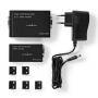 Nedis VGA Extender / VGA / Audio / Entfernung bis zu: 300 m / Cat5e / Cat6 / 1920x1200 / Euro / Typ C (CEE 7/16)