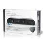 Nedis Lautsprecher Control Box / 4-Port port(s) / Klemmschrauben / Lautsprecherimpedanz: 4-16 Ohm / Maximale Belastung pro Kanal: 200 W / Aluminium / Schwarz