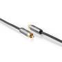 Nedis Subwoofer Kabel| RCA|| Vergoldet| 5.00 m| rund| 4.5 mm| Anthrazit| - Cable - Audio/Multimedia