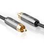 Nedis Subwoofer Kabel| RCA|| Vergoldet| 5.00 m| rund| 4.5 mm| Anthrazit| - Cable - Audio/Multimedia