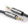 Nedis Stereo-Audiokabel / 3.5 mm Stecker / 3.5 mm Stecker / Vergoldet / 5.00 m / Rund / Grau / Gun Metal Grau / Verpackung mit Sichtfenster