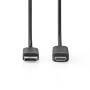 Nedis Displayport-Kabel / DisplayPort Stecker / HDMI™ Stecker / 4K@60Hz / Vernickelt / 2.00 m / Rund / PVC / Schwarz / Plastikbeutel