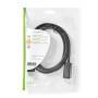 Nedis Displayport-Kabel / DisplayPort Stecker / HDMI™ Stecker / 4K@60Hz / Vernickelt / 2.00 m / Rund / PVC / Schwarz / Plastikbeutel