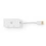 Nedis Displayport-Adapter / Mini DisplayPort Stecker / DVI-D 24+1-Pin Buchse / HDMI™ Ausgang / VGA Buchse / 4K@60Hz / Vergoldet / Schaltbar / 0.20 m / Rund / ABS / ABS / Weiss / Plastikbeutel
