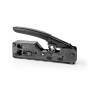 Nedis Crimp pliers / CAT5 / CAT5e / CAT6 / CAT6a / CAT7 / RJ12 / Schneiden / Zange / ABS / Stahl / Schwarz