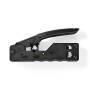 Nedis Crimp pliers / CAT5 / CAT5e / CAT6 / CAT6a / CAT7 / RJ12 / Schneiden / Zange / ABS / Stahl / Schwarz
