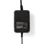 Nedis Blei-Säure-Batterie-Ladegerät / 2.3 / 6.9 / 13.8 V DC / 0.6 A A / Ladeerhaltung / Euro / Typ-C (CEE 7/16) / Batterieklemmen / Batterietyp – Energie: AGM / Blei-Akku / Gel / SLA / VRLA / Schwarz