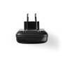 Nedis NiMH-Akku-Ladegerät AA / AAA / 1.2 / 9 V DC / 0.5 A A / Ladeerhaltung / Euro / Typ-C (CEE 7/16) / AA / Schwarz