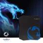 Nedis GMPD100BK - Black,Blue - Pattern - Microfiber - Rubber - Non-slip base - Gaming mouse pad