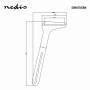 Nedis Soundbar Halterung / Kompatibel mit: Universal / Verbunden mit dem TV / 15 kg / Fest / Stahl / Schwarz