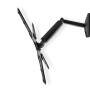 Nedis Schwenkbare TV-Wandhalterung / 23 - 55 " / maximal unterstützes Bildschirmgewicht: 30 kg / Vertikale Bewegung: 0-282 mm / Minimaler Wandabstand: 61 mm / Maximaler Wandabstand: 565 mm / kippbar / drehbar / 3 Drehpunkt(e) / ABS / Stahl / Schwarz