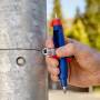 KNIPEX 00 11 07 - Blue,Metallic,Red - Die-cast zinc - 2 leg(s) - 4 head(s) - 6,5,8 mm - 9 mm