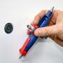 KNIPEX 00 11 07 - Blue,Metallic,Red - Die-cast zinc - 2 leg(s) - 4 head(s) - 6,5,8 mm - 9 mm
