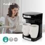 Nedis Kaffeemaschine| max. Kapazitaet 0.25 l| 2| Warmhalten| Uhrfunktion|