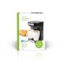 Nedis Kaffeemaschine| max. Kapazitaet 0.25 l| 2| Warmhalten| Uhrfunktion|