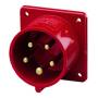 Mennekes 1409 - 5P - Red - IP44 - 400 V - 32 A - 50 - 60
