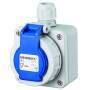 Mennekes Wanddose Schuko 10863 16A2P+E 230V DWD blau