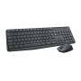 Logitech MK235 - Full-size (100%) - Wireless - USB - QWERTY - Grey - Mouse included