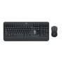 Logitech MK850 Performance - Full-size (100%) - Wireless - RF Wireless + Bluetooth - QWERTY - Black - Mouse included